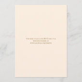 Invitation Mariage Rose Pêche (Dos)