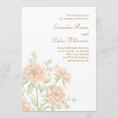 Invitation Mariage Rose Pêche (Devant)