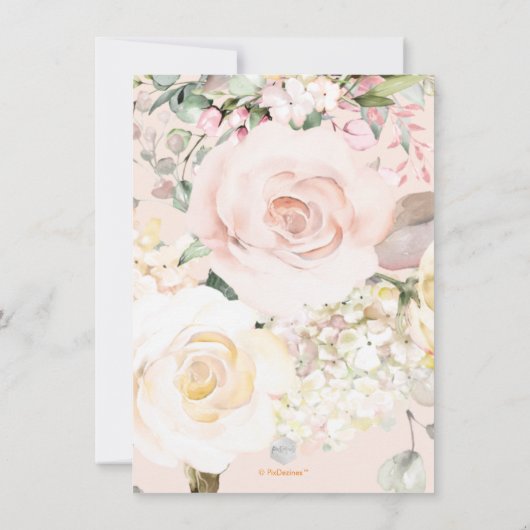 Invitation Mariage Rose PixDezines Watercolor Blush (Dos)