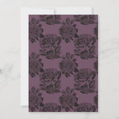 Invitation Mariage Rose Poussiéreuse Violet‑Gris (Dos)
