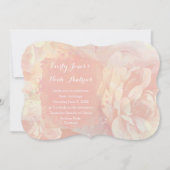 Invitation Mariage rose quartz et corail aquarelle (Devant)