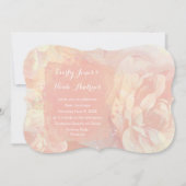 Invitation Mariage rose quartz et corail aquarelle (Devant)