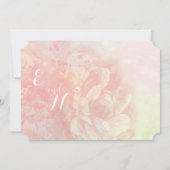 Invitation Mariage rose quartz et corail aquarelle (Dos)
