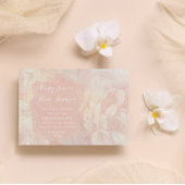 Invitation Mariage rose quartz et corail aquarelle