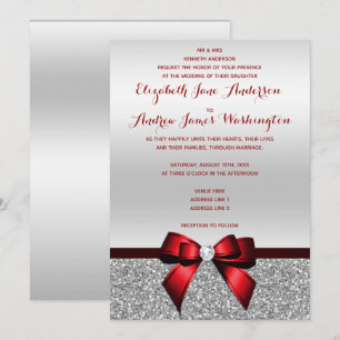 Invitation Mariage rose romantique élégant de parties