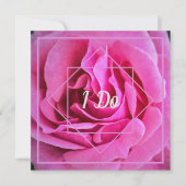 Invitation Mariage Rose Rose (Devant)