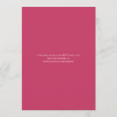Invitation Mariage Rose Rose Clair (Dos)