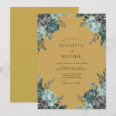 Invitation Mariage Rose Théâtre Moutarde (Devant / Derrière)