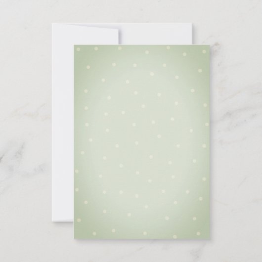 Invitation Mariage Rose vert aquarelle (Dos)