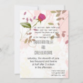 Invitation mariage rose vibrant (Devant)