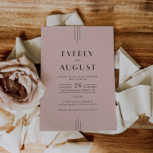 Mariage rose vif, tout Vintage Art déco