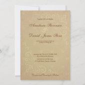 Invitation Mariage rose vintage pastel rose pastel (Dos)