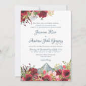 Invitation Mariage Rose Wild Mountain (Devant)