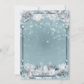 Invitation Mariage Roses d'Hiver Enchantées Argent Blanc Sarc (Dos)