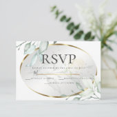 Invitation Mariage Roses jaune pâle en ivoire RSVP (Debout devant)