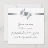 Invitation Mariage Roses Violettes Turquoise (Dos)