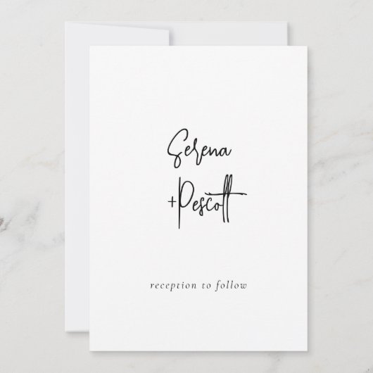 Invitation Mariage Rosy Minimal (Dos)