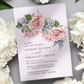 Invitation Mariage Rosy Minimal