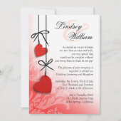 Invitation Mariage rouge (Devant)