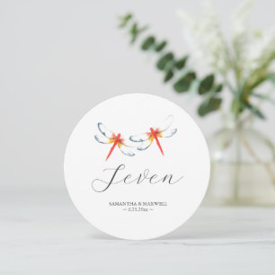 Invitation Mariage rouge Dragonfly