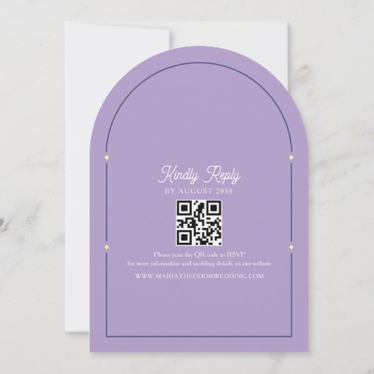 Invitation Mariage rouge rétro (Dos)