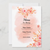 Invitation Mariage rouge souple (Dos)