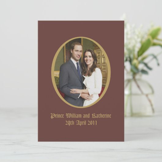 Invitation Mariage royal (Debout devant)