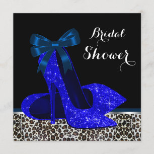Invitation Mariage Royal Bleu Fête de Fiançailles