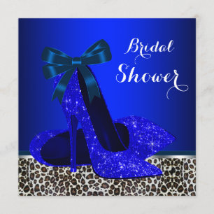 Invitation Mariage Royal Bleu Fête de Fiançailles