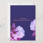 Invitation Mariage Royal Blue de la mariée et de la mariée af (Dos)