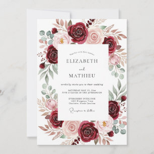 Invitation Mariage Royal d'Automne en Bourgogne