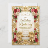 Invitation Mariage Royal de Cherubins de Conte de Fées Europé (Devant)