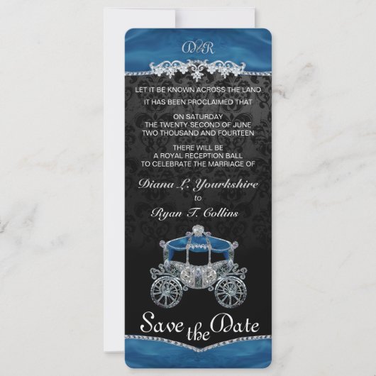 Invitation Mariage Royal de Conte de Fées (Devant)