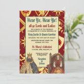 Invitation Mariage royal de la Renaissance médiévale (Debout devant)