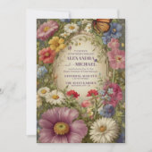 Invitation Mariage royal de Victoria Whimsical Floral Ornemen (Devant)