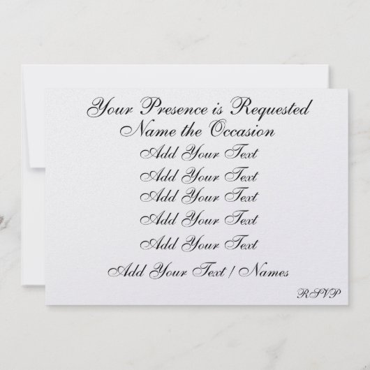 Invitation Mariage royal / Parti 3 - SRF (Dos)