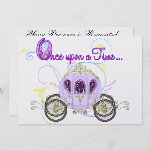 Invitation Mariage royal / Parti 3 - SRF (Devant / Derrière)