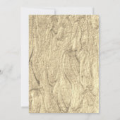Invitation Mariage Royal Vert Olive et Or (Dos)
