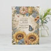 Invitation Mariage Royal Victorian Garden (Debout devant)