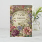 Invitation Mariage Royal Victorian Garden (Debout devant)