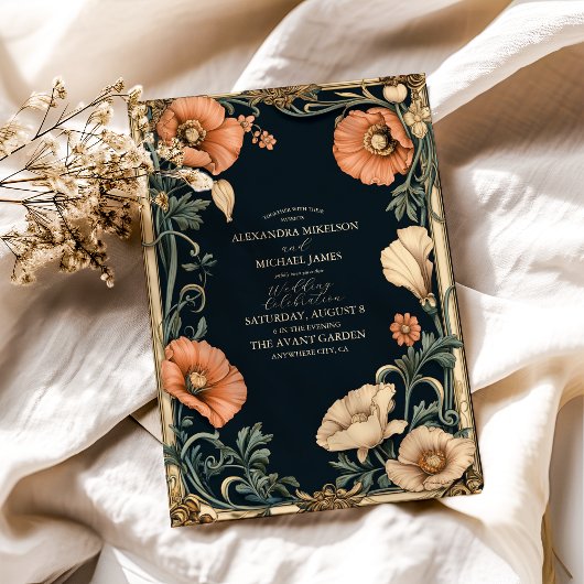 Invitation Mariage royal victorien Mariage floral Whimsical