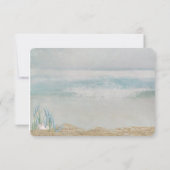 Invitation Mariage RSVP à la plage (Dos)