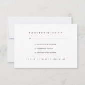 Invitation Mariage RSVP aquarelle botanique violet floral (Dos)