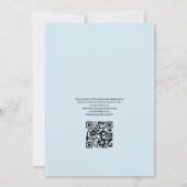 Invitation Mariage RSVP Code QR Aquarelle Paris (Dos)