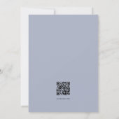 Invitation Mariage RSVP Code QR Cactus Succulentes Aquarelle (Dos)