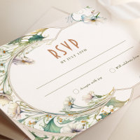 Mariage RSVP Daisy Art Nouveau Vintage par Mucha