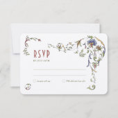 Invitation Mariage RSVP Insérer Victorian Belle Epoche (Devant)