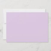 Invitation Mariage RSVP pastel thème floral et violet (Dos)