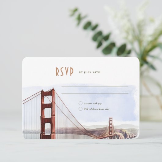Invitation Mariage RSVP San Francisco - Destination (Debout devant)