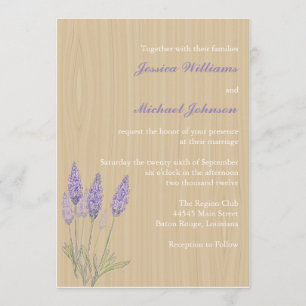 Invitation Mariage Russe de Lavande